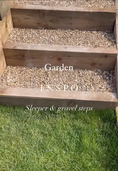 Check out this garden staircase design!