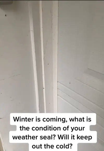 A well-sealed door helps keep your home warm