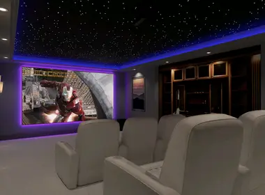 Aurora Basement Media Room Design