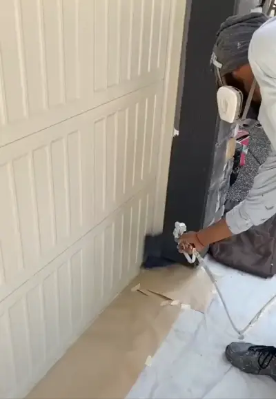 Satisfied Garage Door Spray Painting